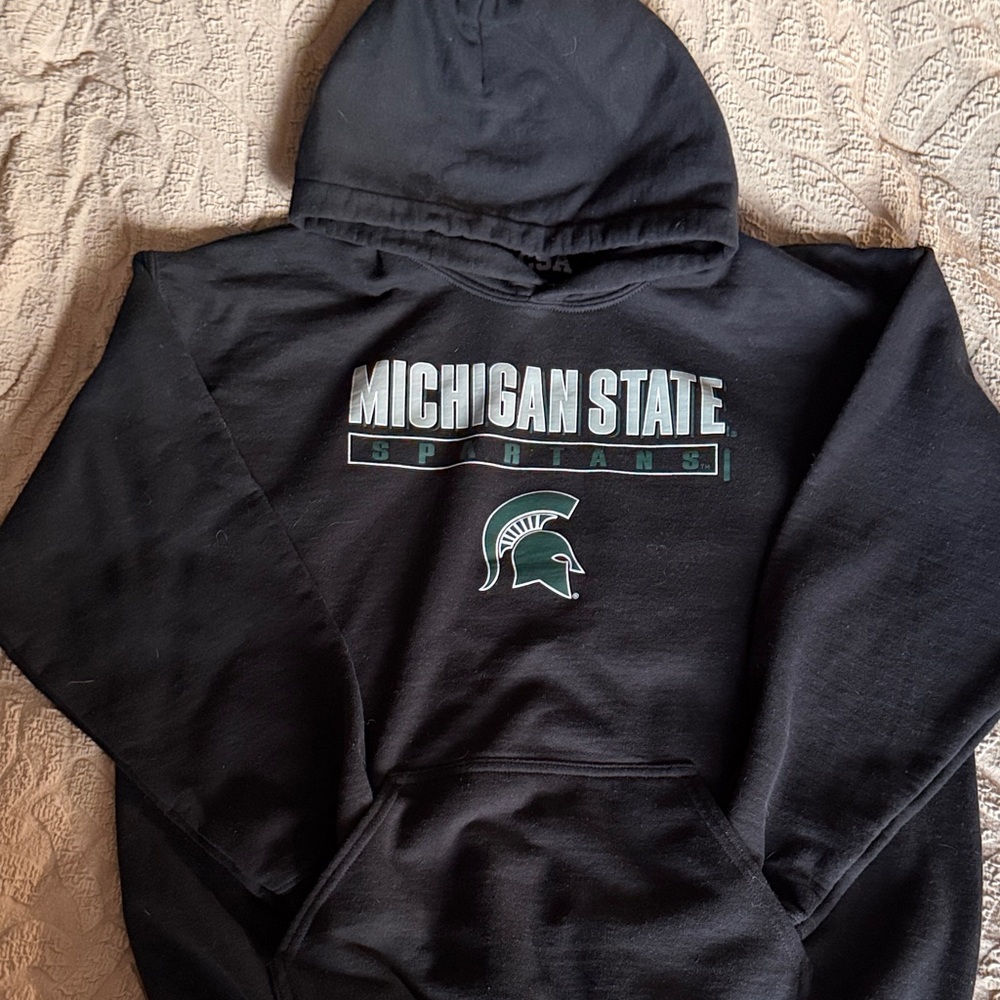 Michigan State Spartans Black Hoodie Unisex
